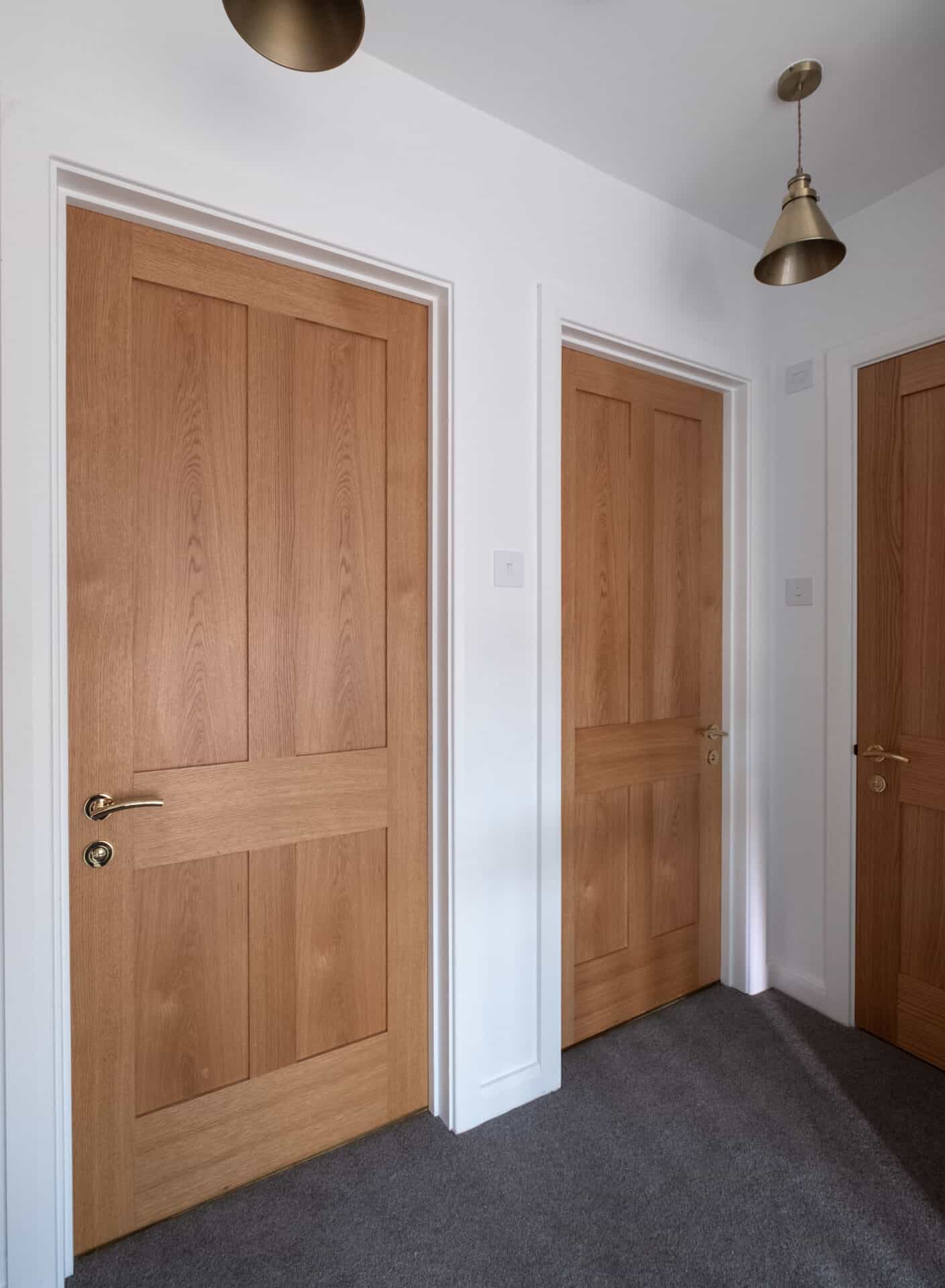 Professionally fitted internal doors in a modern home